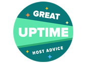 HostAdvice Great Uptime Award